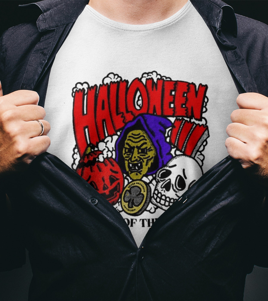 Halloween Season Of The Witch Pumpkin Skull T-Shirt