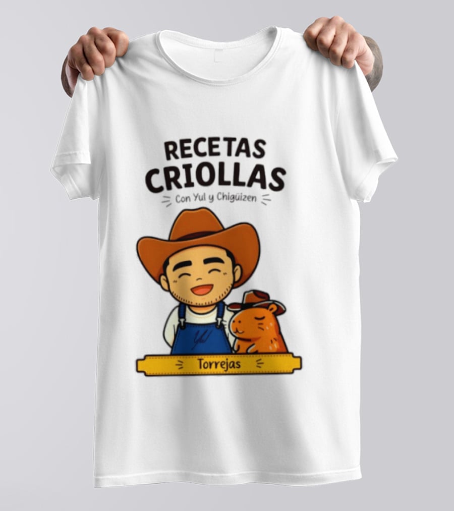 Recetas Criollas Con Yul Y Chigüizen Torrejas Vaquero Y Chigüiro T-Shirt