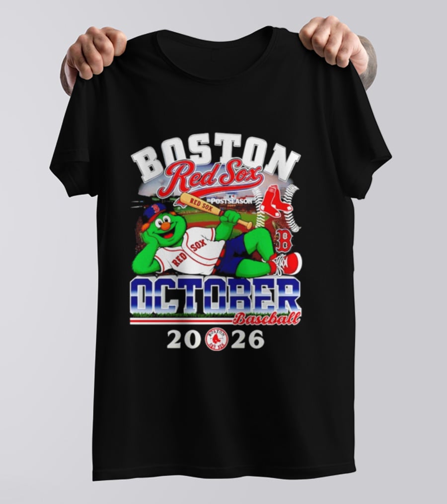Boston Red Sox 2026 October Postseason Baseball T-Shirt