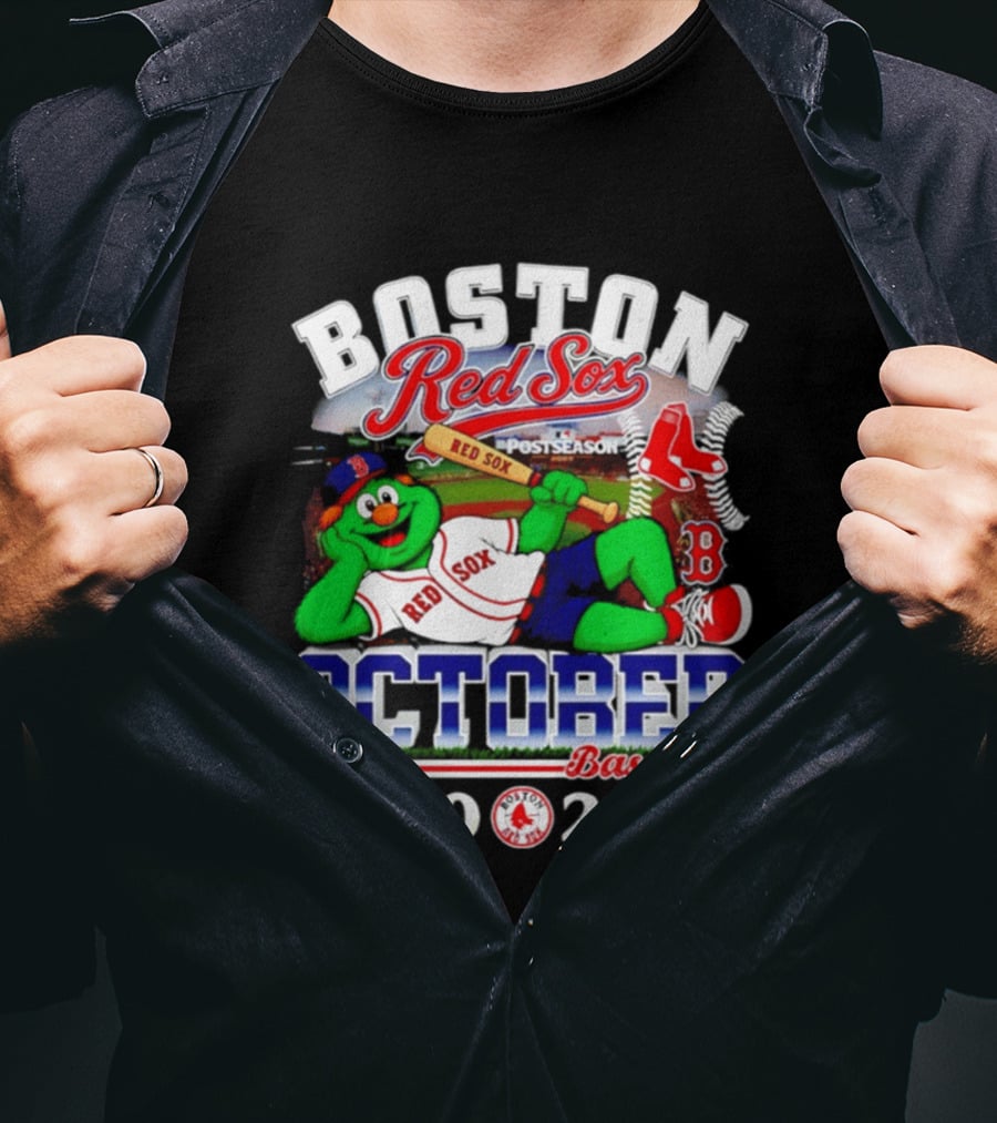 Boston Red Sox 2026 October Postseason Baseball T-Shirt