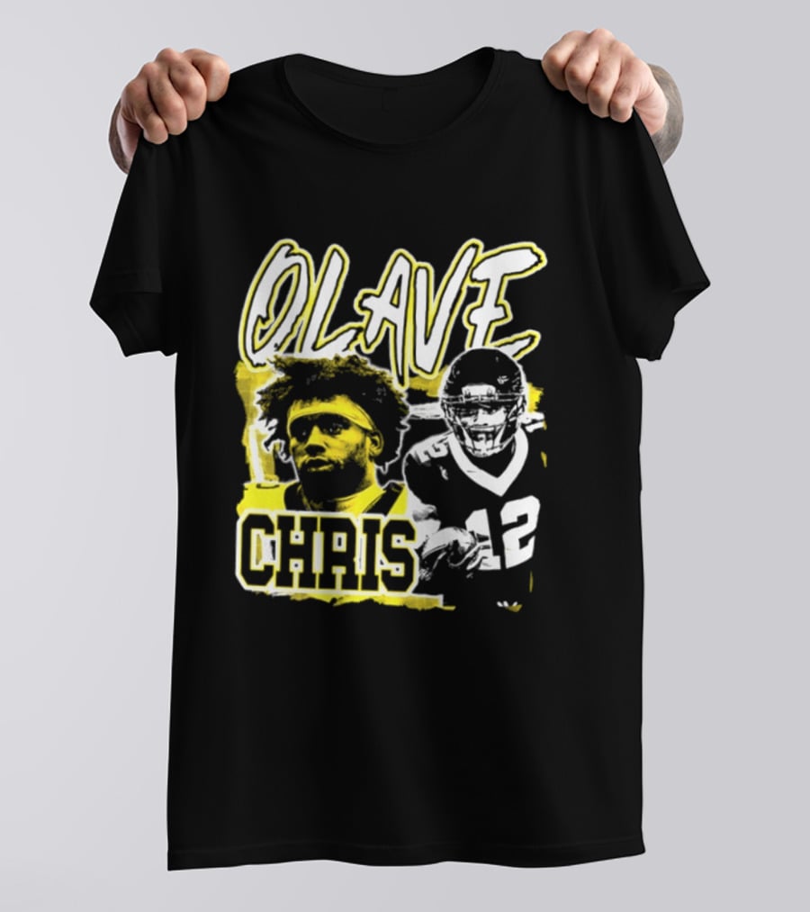 Chris Olave 12 New Orleans Saints Football Player Two Sided T-Shirt