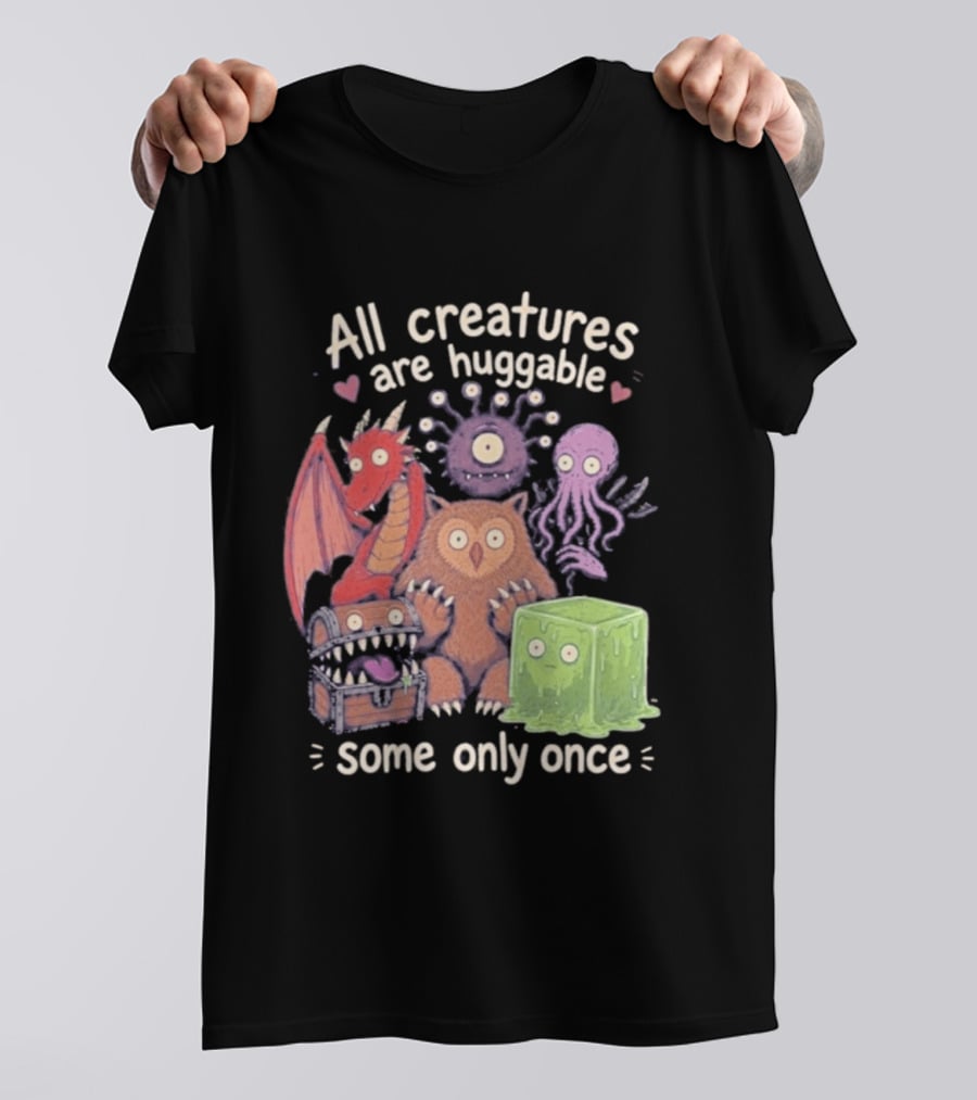 Dungeons & Dragons Creatures Huggable Once Cute Monster T-Shirt