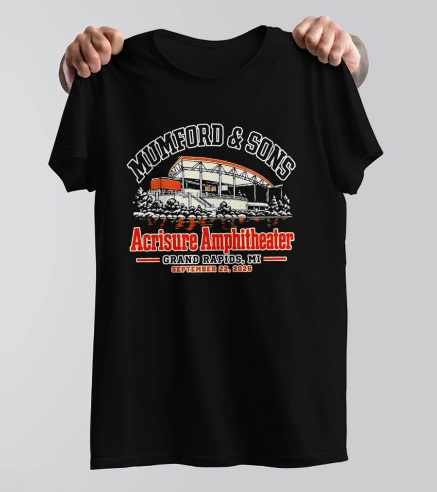 Mumford And Sons Acrisure Amphitheater Grand Rapids September 22 2026 T-Shirt