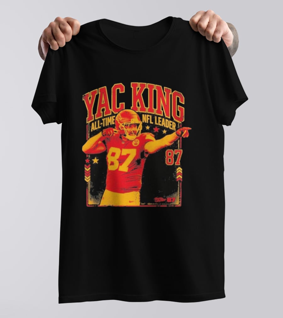 YAC King #87 All Time NFL Leader T-Shirt