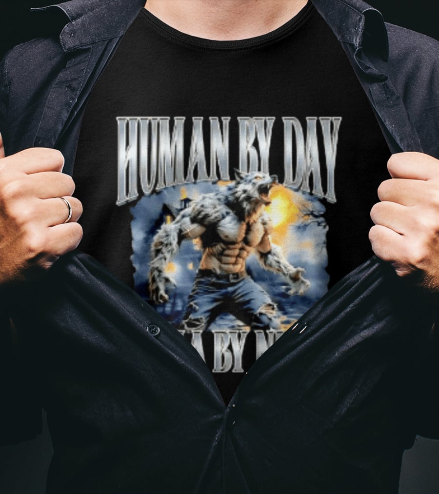 Human By Day Sigma By Night Werewolf Transformation T-Shirt