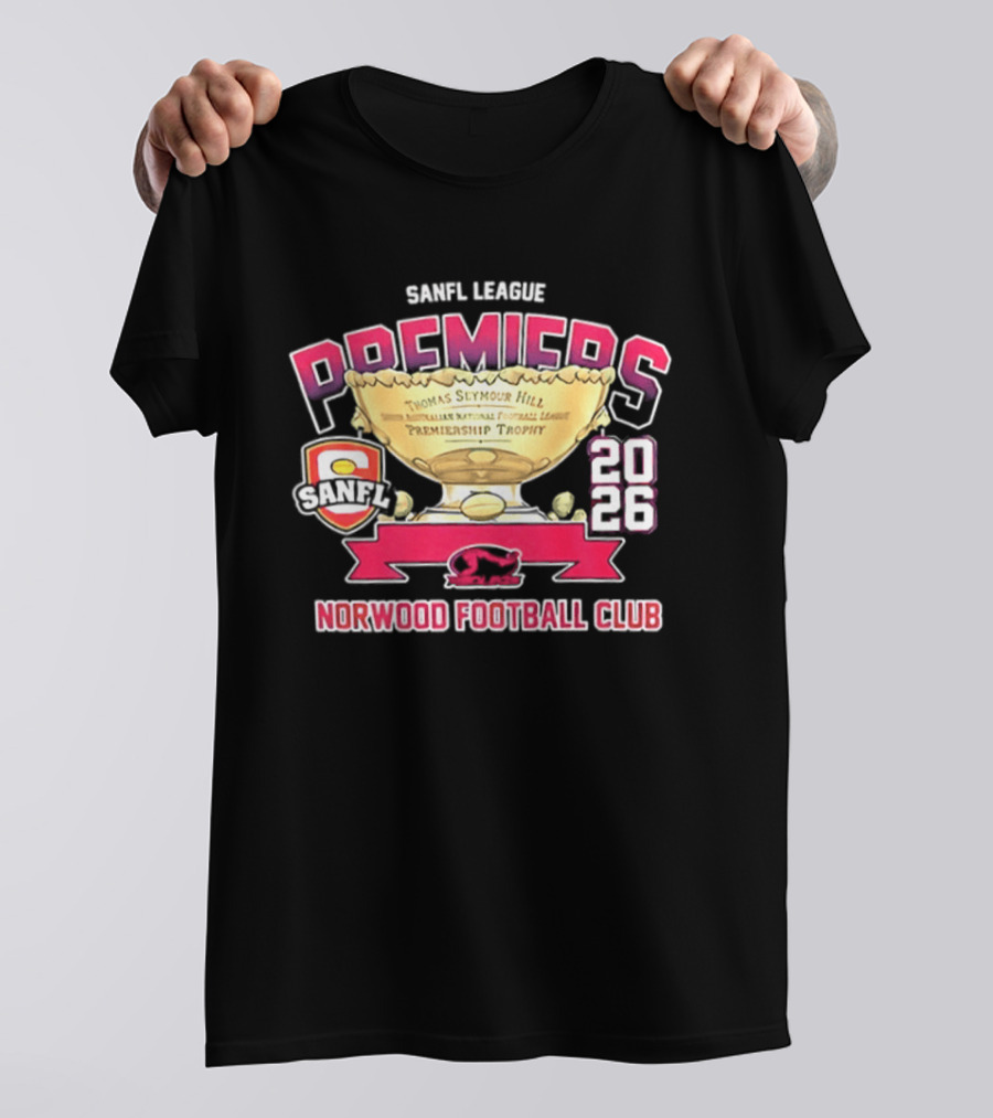 SANFL League Premiers 2026 Norwood Football Club Trophy T-Shirt