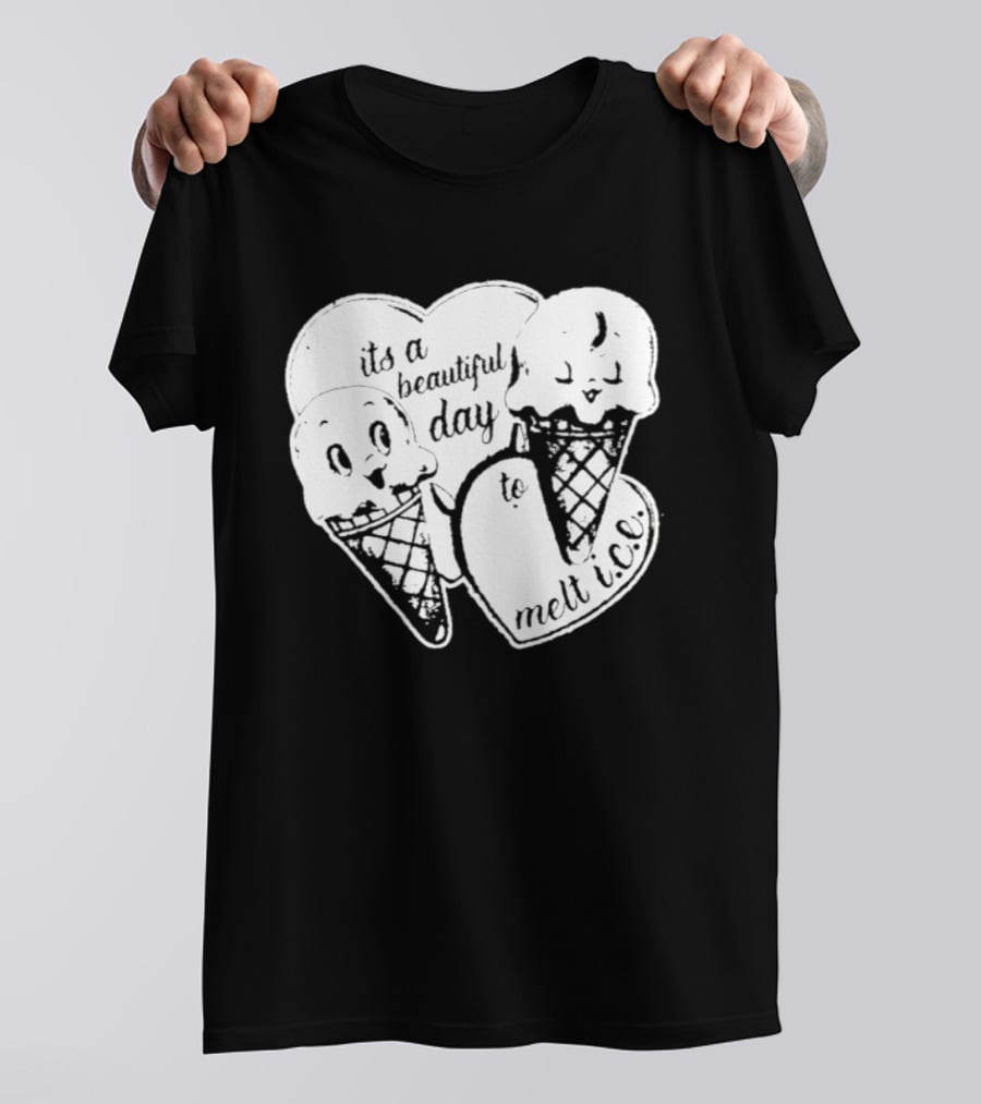 Ice Cream Cones Summer Melt Happy Day T-Shirt