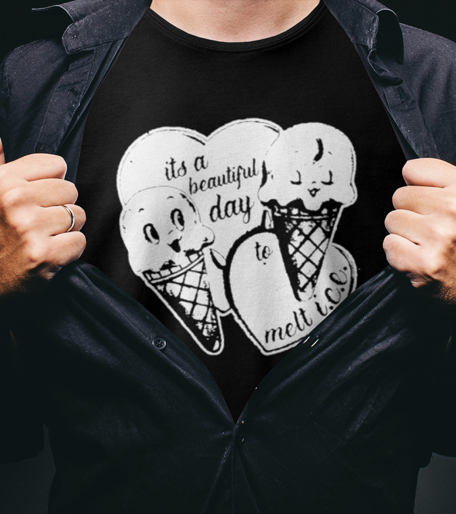Ice Cream Cones Summer Melt Happy Day T-Shirt