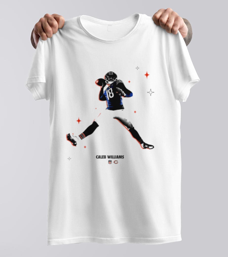 Caleb Williams Chicago Bears Fly Air Jordan 8 Pose T-Shirt