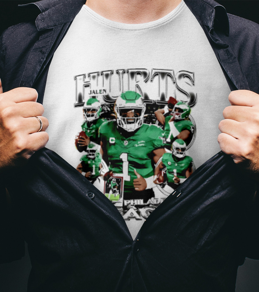 Jalen Hurts Philadelphia Eagles 2026 Hurts Player Collage T-Shirt