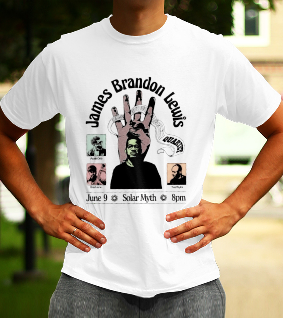 James Brandon Lewis Quartet Ars Nova Workshop June 9 Solar Myth T-Shirt
