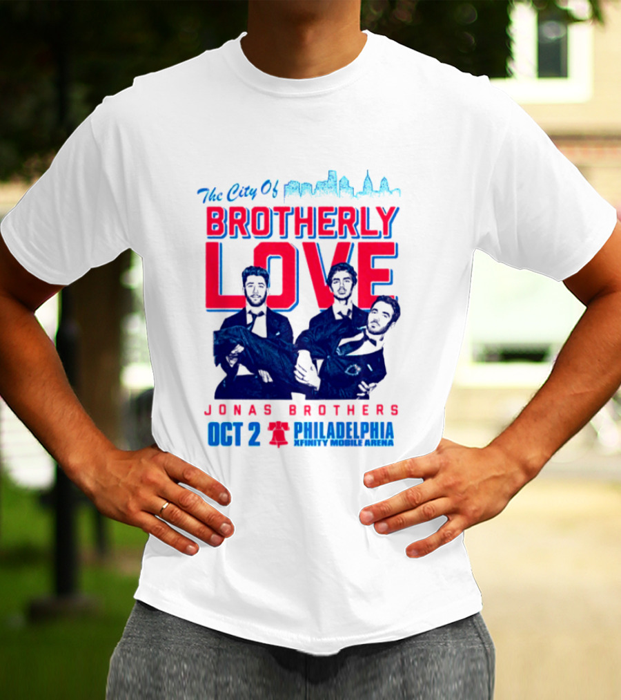 Jonas Brothers The City Of Brotherly Love Philadelphia Oct 7 Xfinity Live Arena T-Shirt