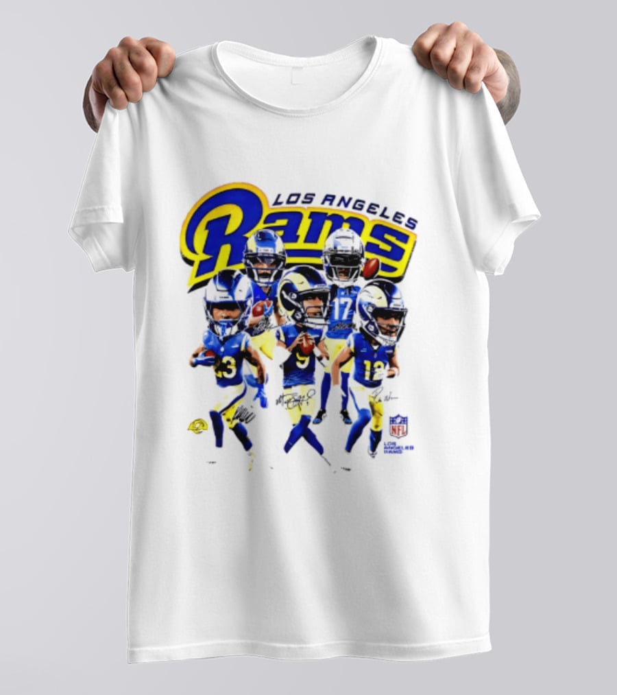Los Angeles Rams 2026 Big Head NFL Players Collection T-Shirt
