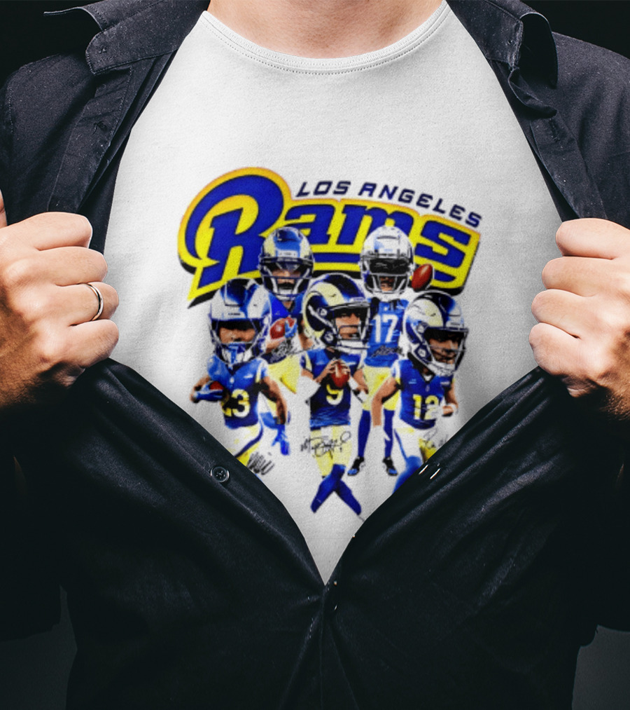 Los Angeles Rams 2026 Big Head NFL Players Collection T-Shirt