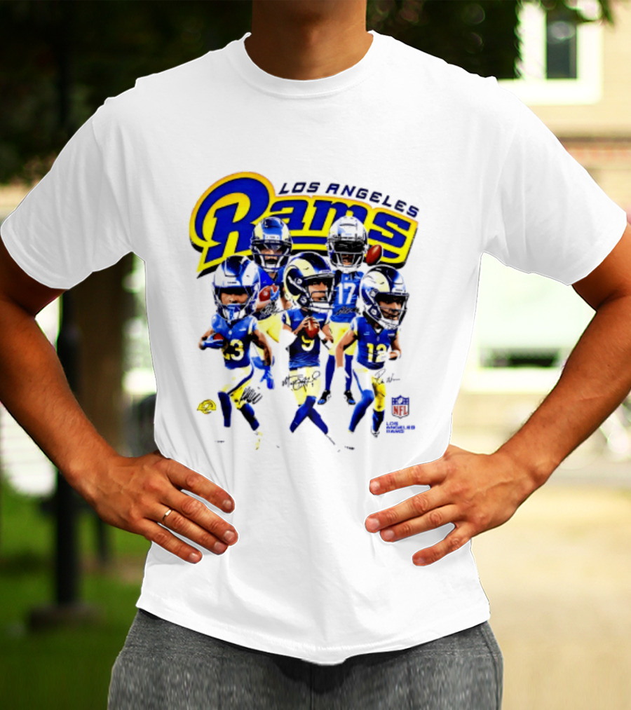 Los Angeles Rams 2026 Big Head NFL Players Collection T-Shirt