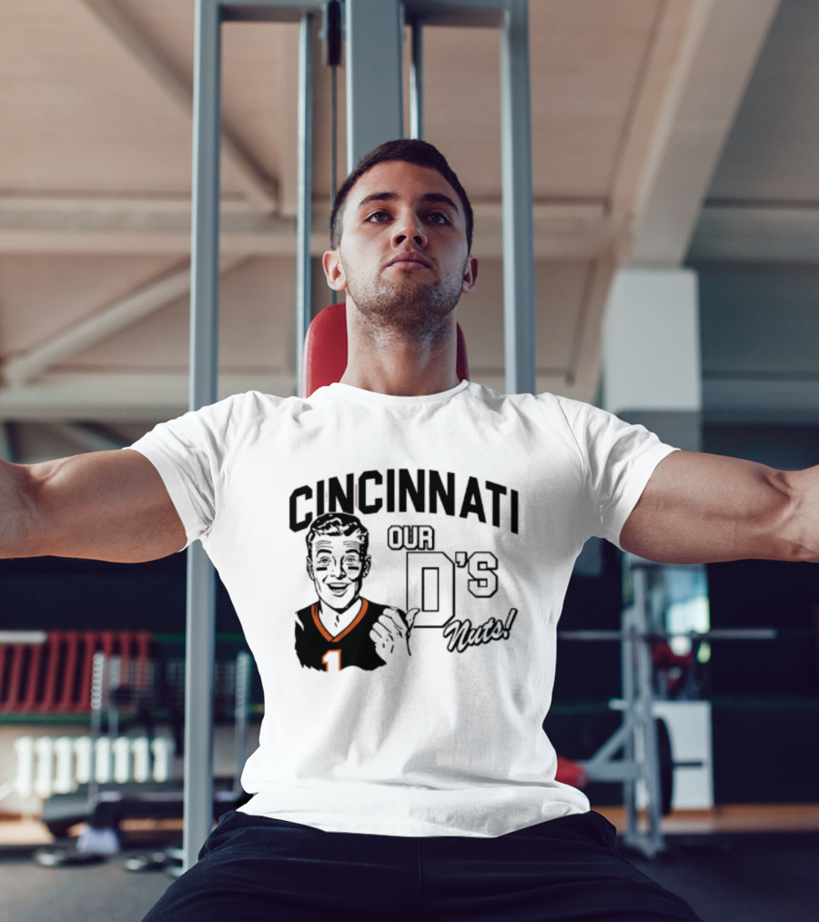 Cincinnati Our D's Nuts Football Orange Bengals T-Shirt