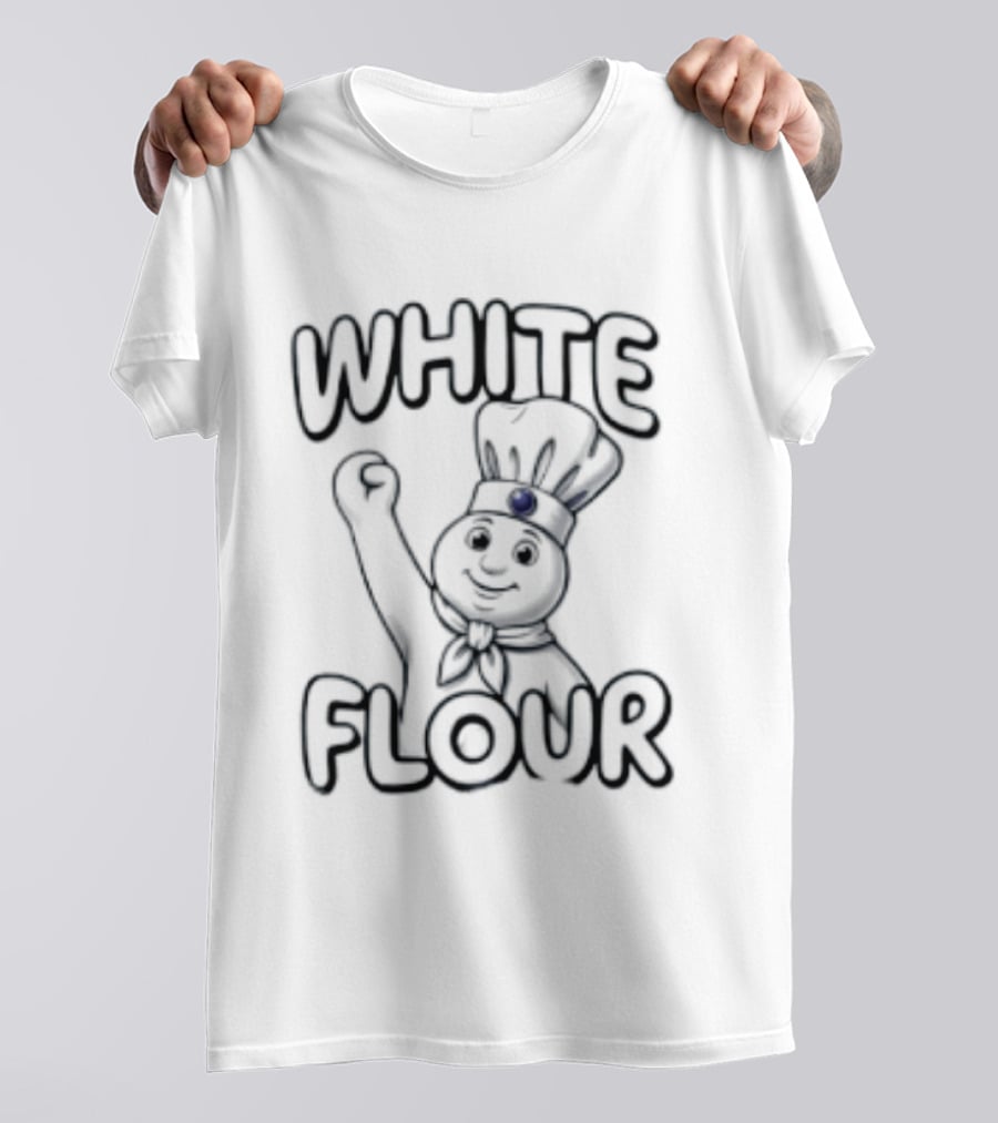 Pillsbury Doughboy White Flour Cartoon T-Shirt