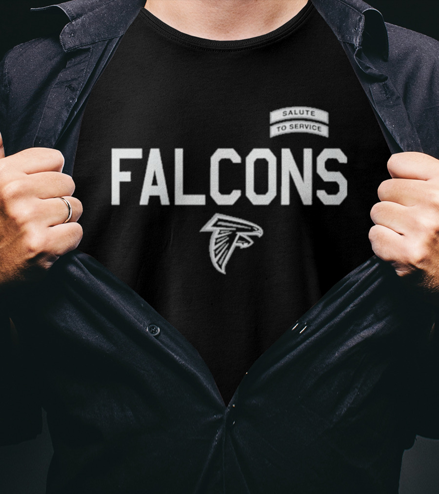Atlanta Falcons 2026 Salute To Service FALCONS Military T-Shirt