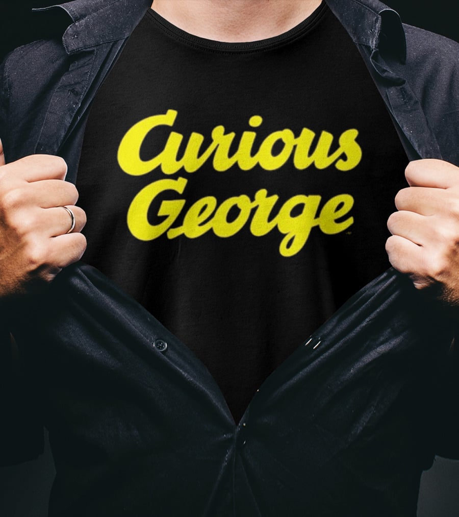 Curious George Monkey Children's Book PBS Series Official Merchandise T-Shirt
