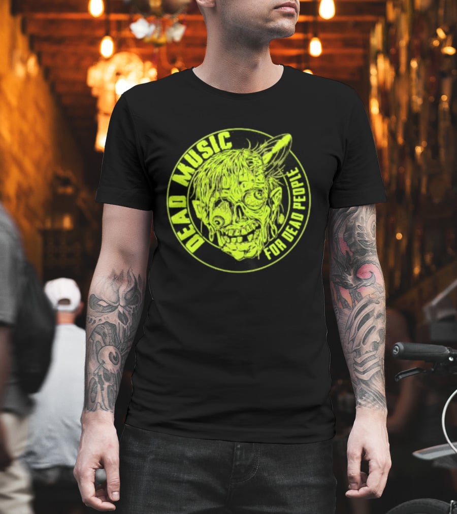 Zombie Vinyl Record Dead Music For Dead People T-Shirt