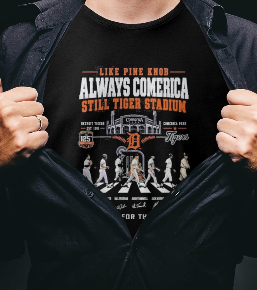 Like Pride Rock Always Comerica Still Tiger Stadium Baseball Legends Miguel Cabrera Ty Cobb Thank You For The Memories T-Shirt