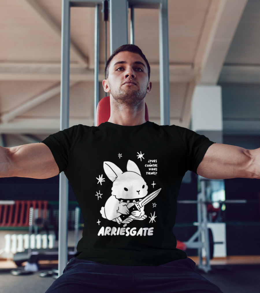 Dulce Nopronto ¿Pues Cuántas Vidas Tienes Arriésgate Conejo Cuchillo Kawaii Estrellas T-Shirt