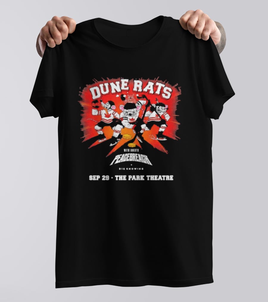 Dune Rats Winnipeg Manitoba The Park Theatre Sep 29 Big Krowdux Canadian Hockey T-Shirt