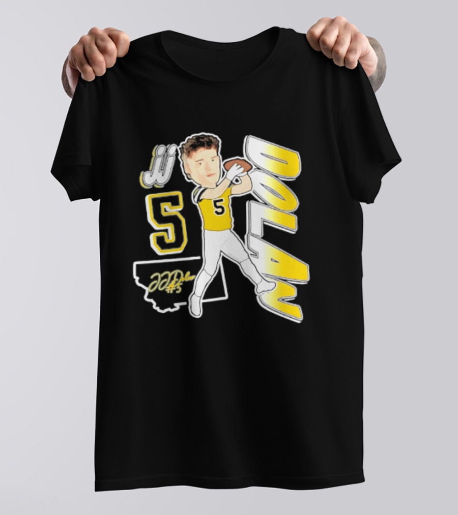 JJ Dolan Montana State Bobcats Player 2026 Caricature T-Shirt