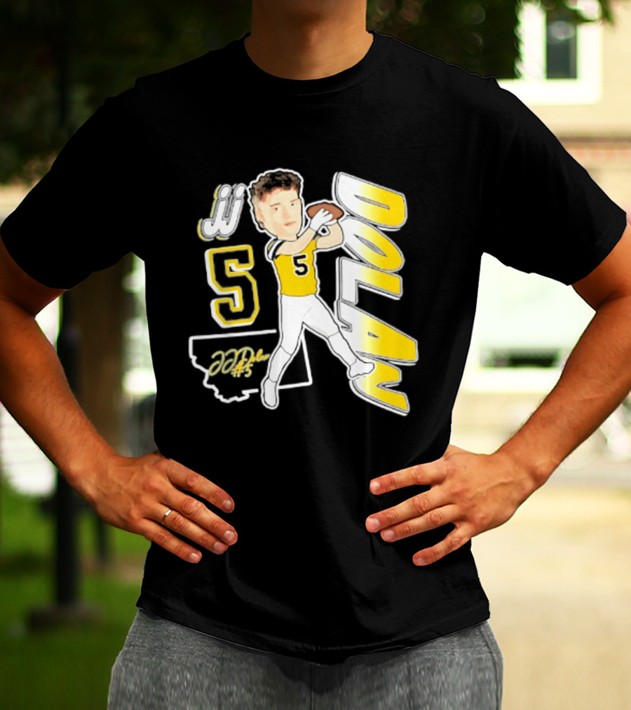 JJ Dolan Montana State Bobcats Player 2026 Caricature T-Shirt