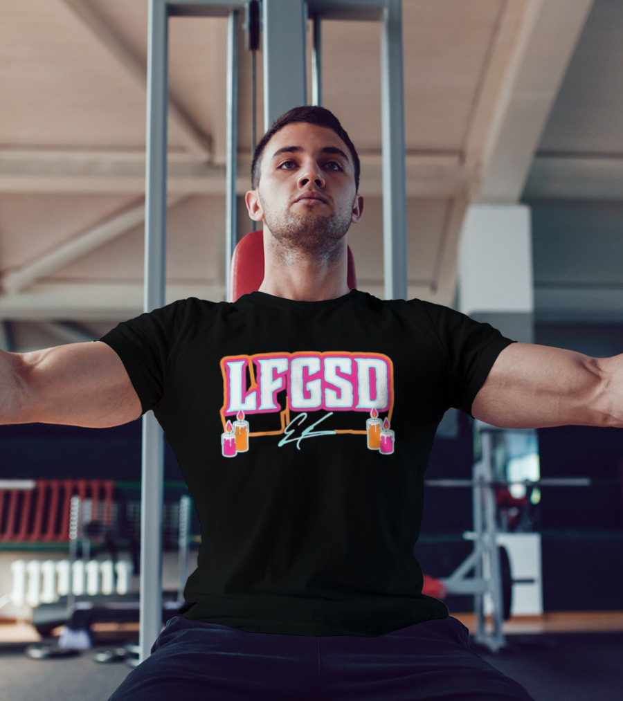LFGSD Ethan San Diego Padres Candles T-Shirt