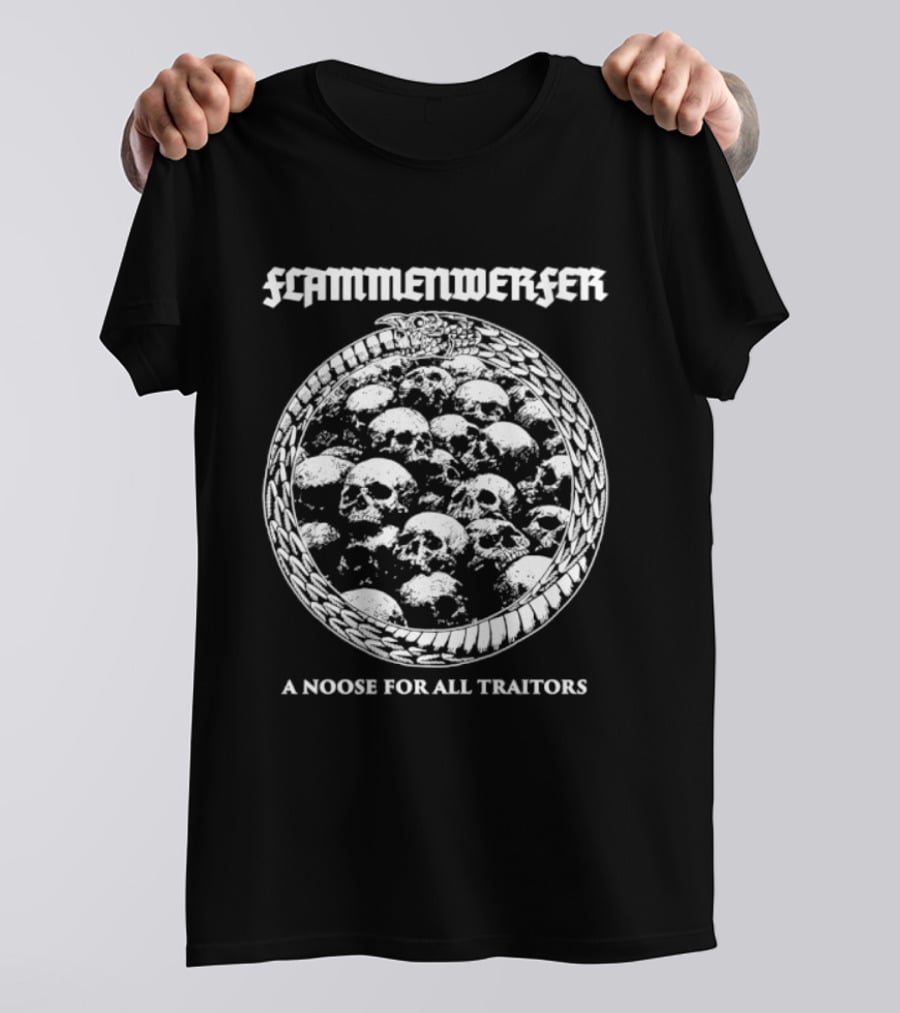 Flammenwerfer A Noose For All Traitors Skulls Circle T-Shirt