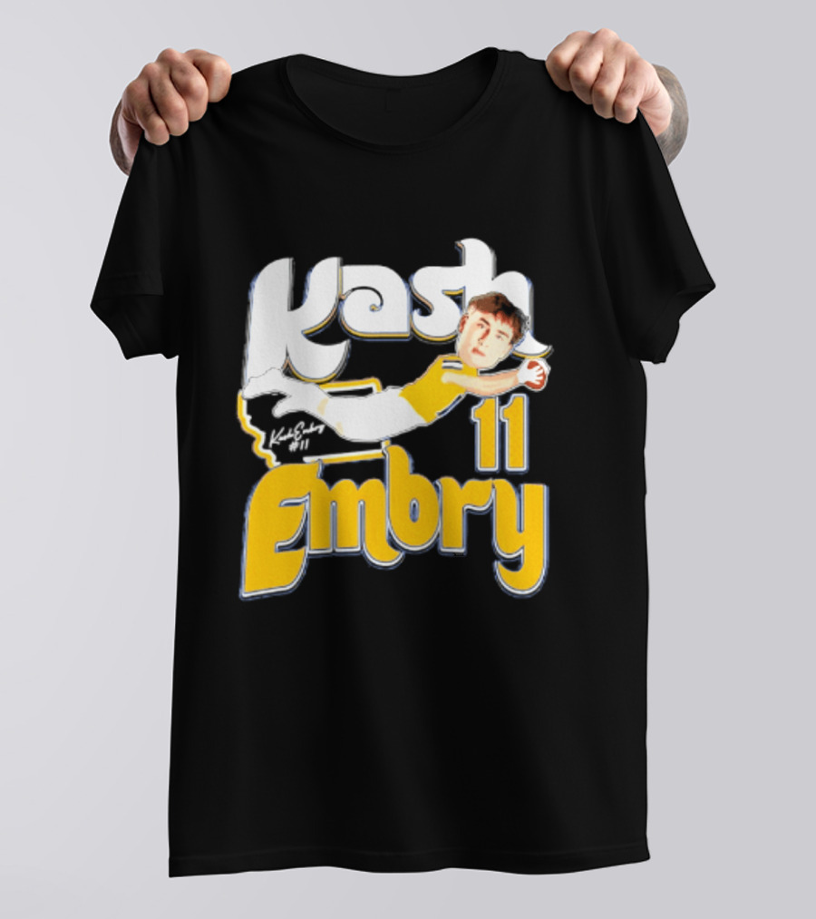 Kash Embry 11 Montana State Bobcats Player Caricature 2026 T-Shirt