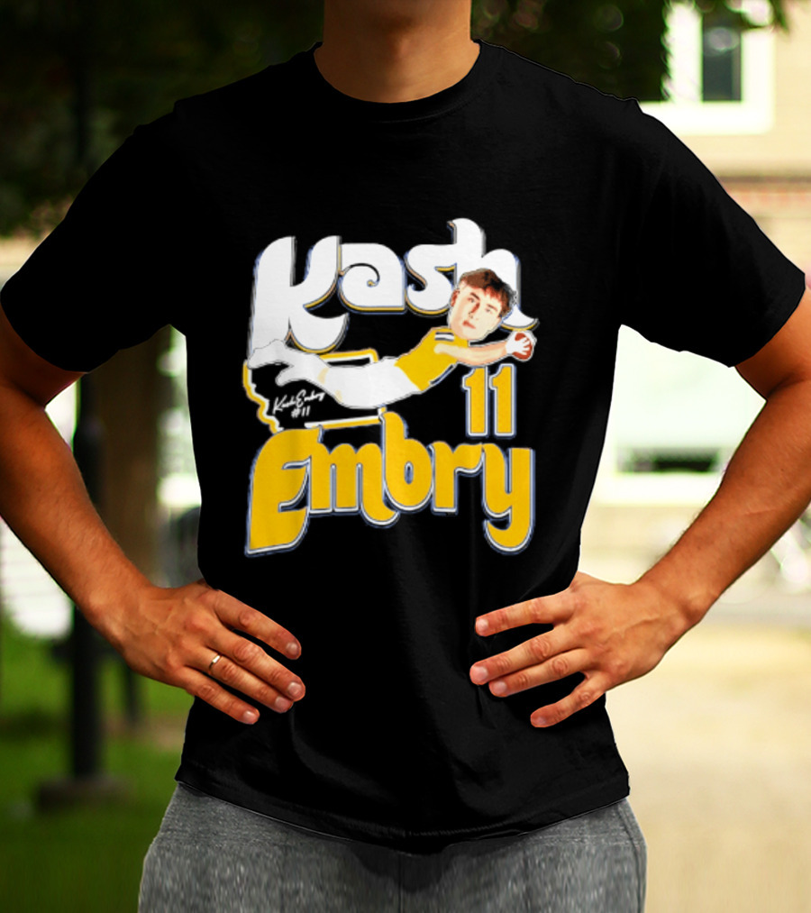 Kash Embry 11 Montana State Bobcats Player Caricature 2026 T-Shirt