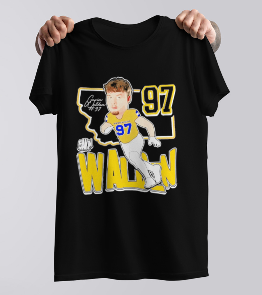 Montana State Bobcats Player Walden 97 Caricature 2026 T-Shirt