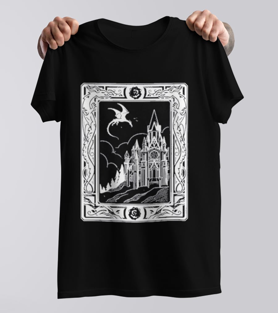 GeminiTay Castle Dragon Gothic Fantasy T-Shirt