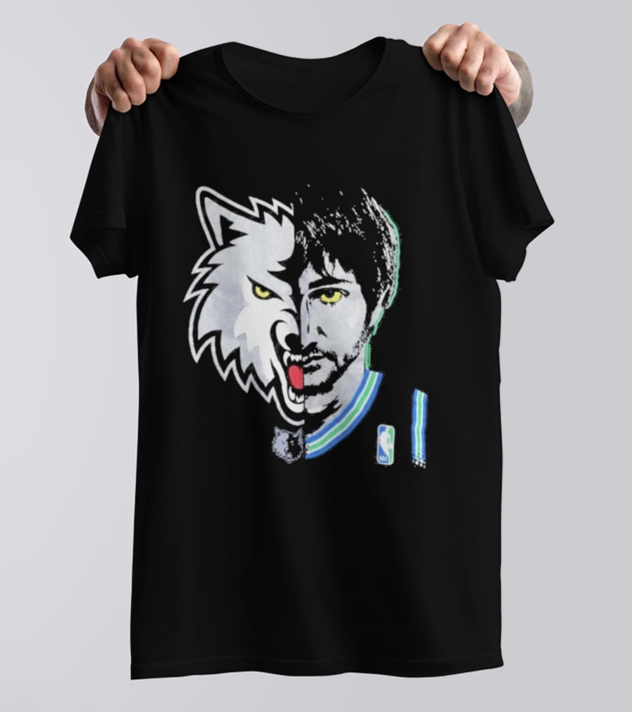 Majestic Ricky Rubio Minnesota Timberwolves NBA Game Face T-Shirt