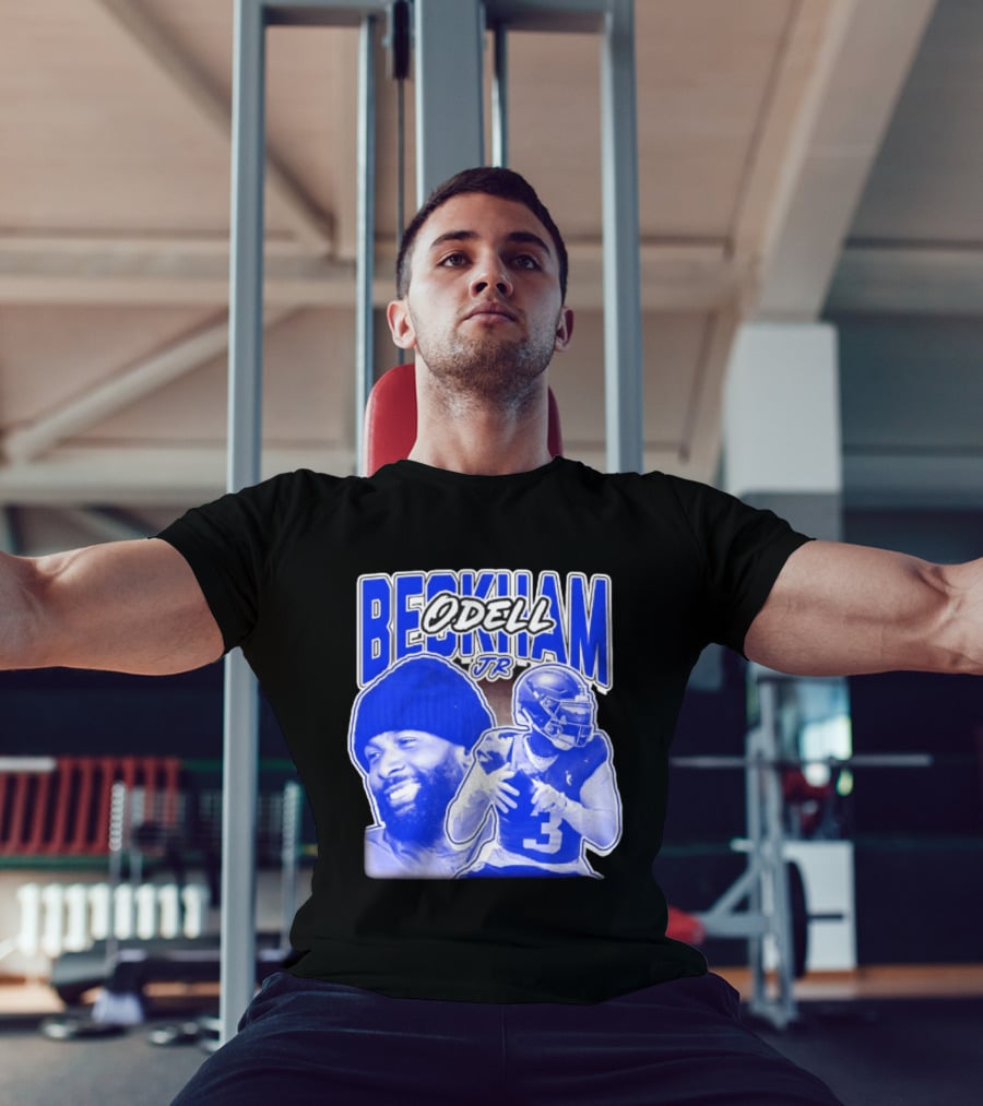 Odell Beckham Jr New York Giants Beckham JR Football Helmets Sports T-Shirt