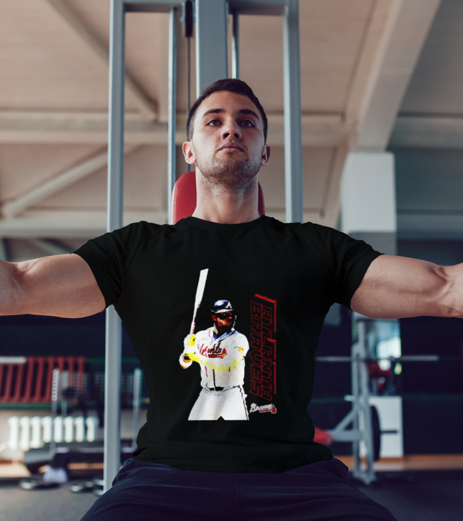 Ronald Acuña Jr Atlanta Braves Swing Action Baseball Player T-Shirt