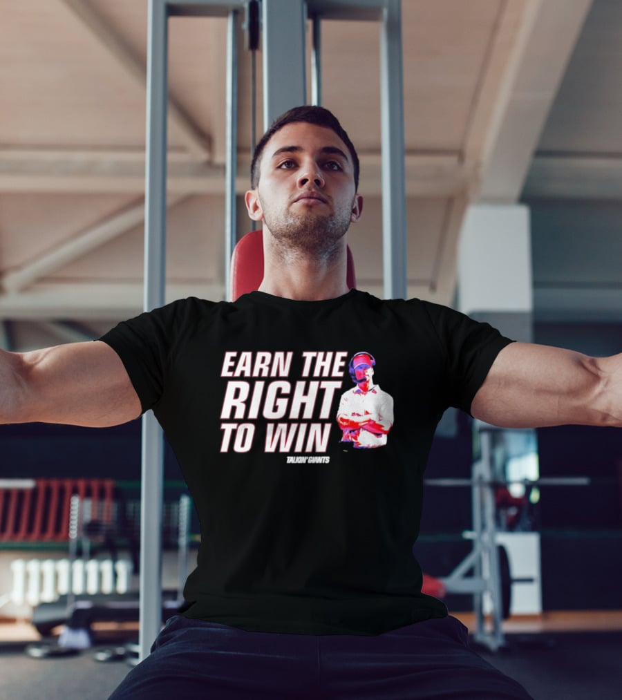 Earn The Right To Win Tom Coughlin New York T-Shirt