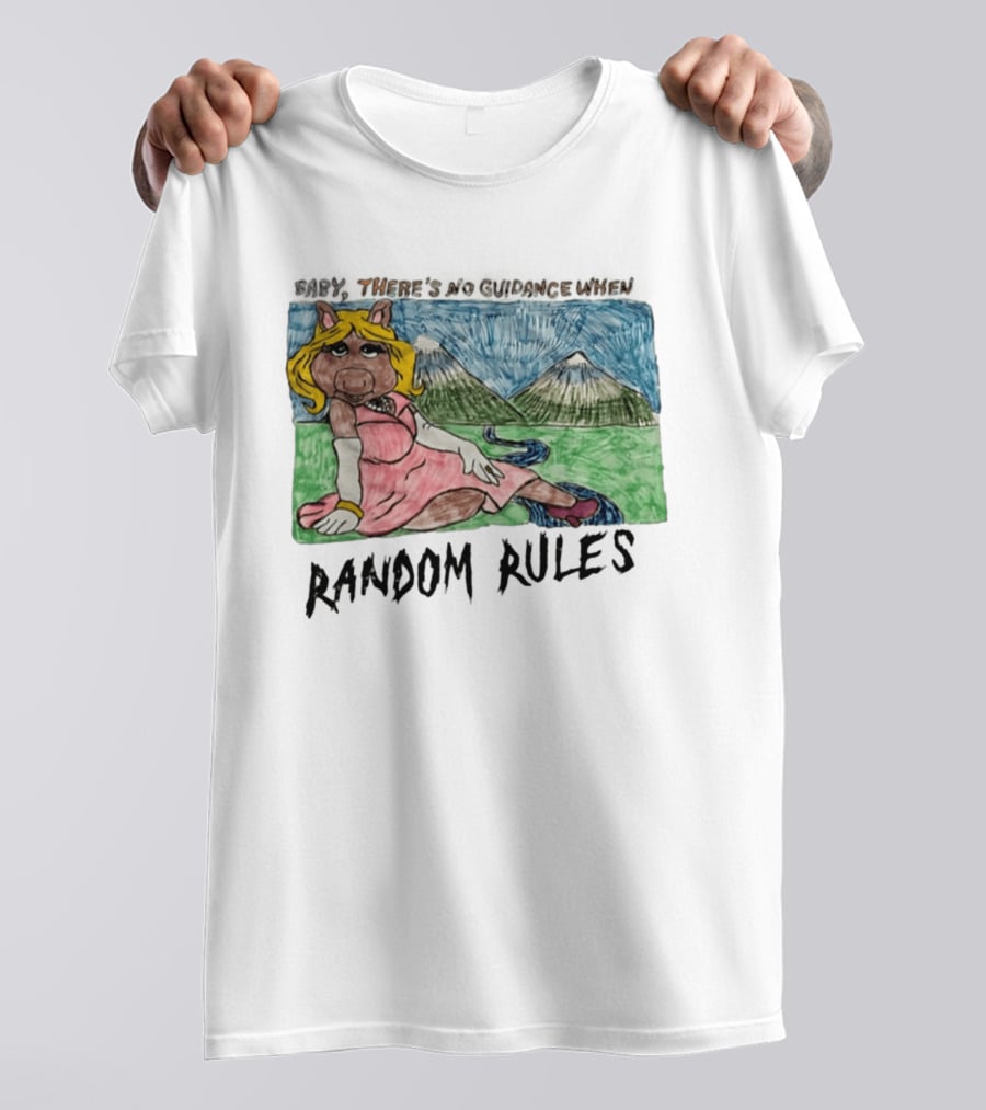 Baby There's No Guidance When Random Rules Miss Piggy Mountains Stream T-Shirt
