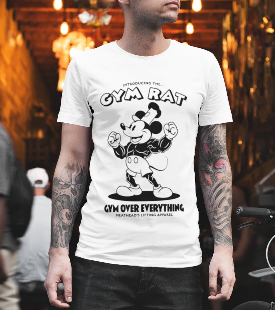 Introducing The Gym Rat Gym Over Everything Meathead's Lifting T-Shirt