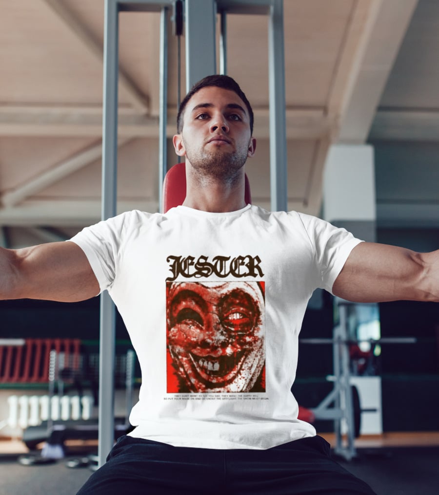 Jester Creepy Clown Help They Want The Happy You T-Shirt