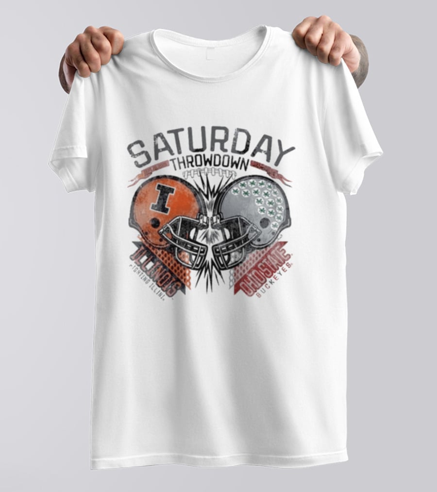 Ohio State Buckeyes Vs Illinois Fighting Illini Football Throwdown September 26 2026 Saturday T-Shirt