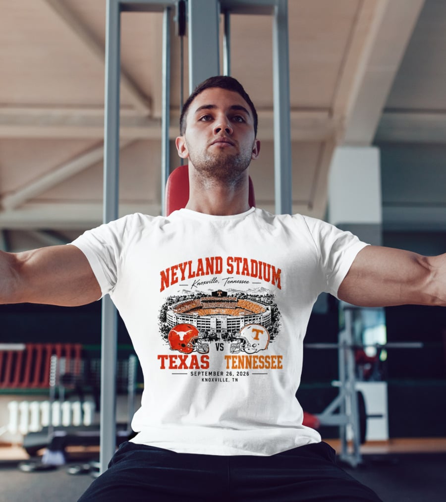 Neyland Stadium Knoxville Texas Vs Tennessee September 26 2026 Matchup T-Shirt