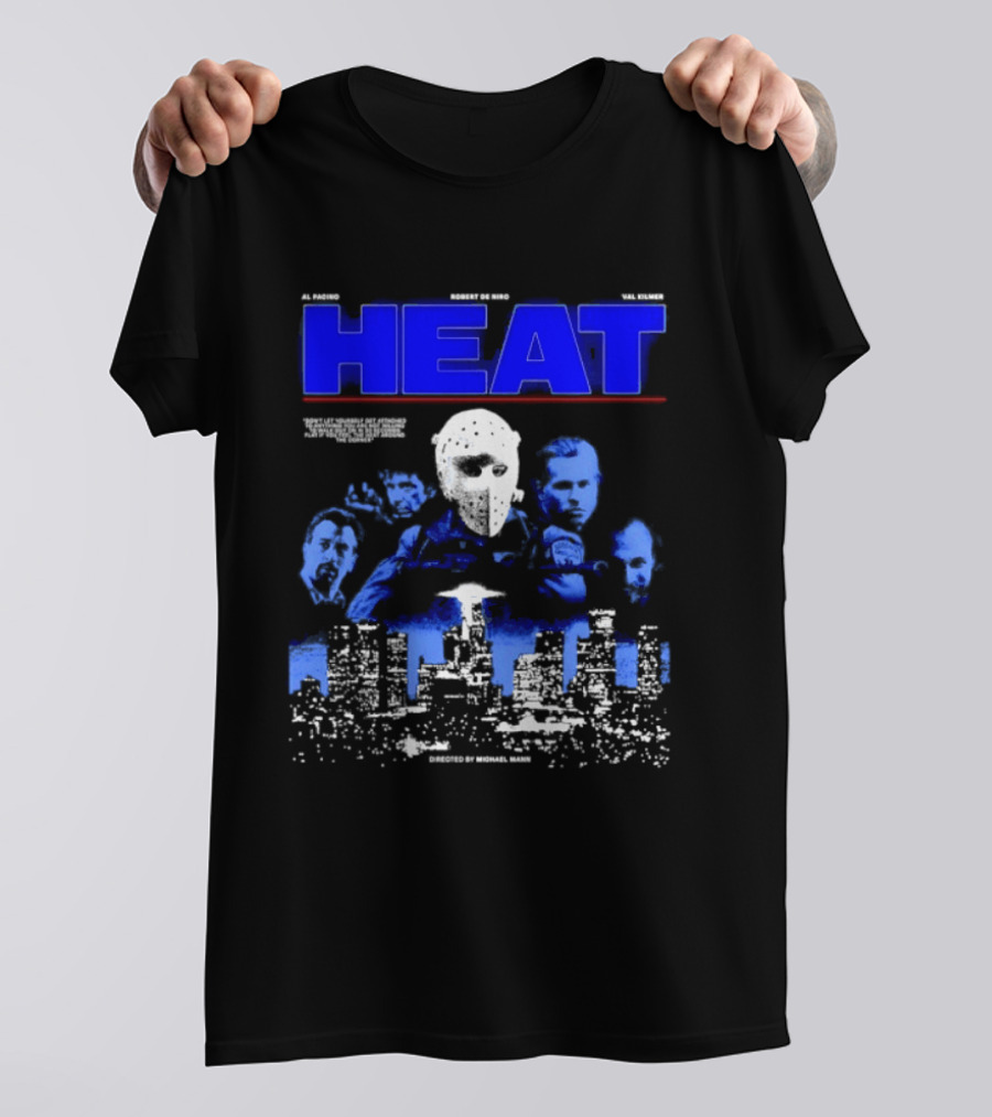 Al Pacino Robert De Niro Val Kilmer Heat Michael Mann Movie Halloween T-Shirt