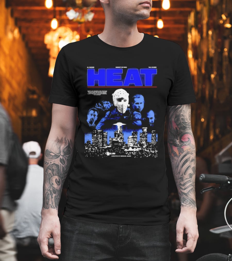 Al Pacino Robert De Niro Val Kilmer Heat Michael Mann Movie Halloween T-Shirt