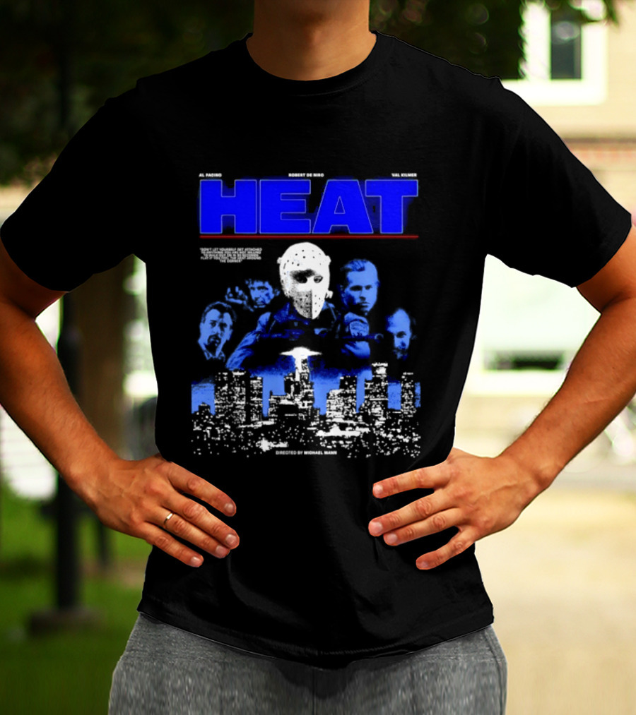 Al Pacino Robert De Niro Val Kilmer Heat Michael Mann Movie Halloween T-Shirt