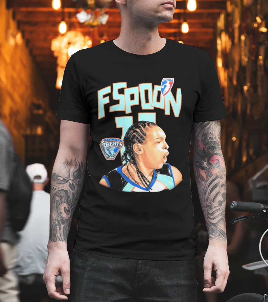 WNBA New York Liberty F Spoon 11 Iconic Player T-Shirt