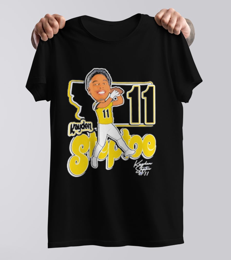 Montana State Bobcats Kayden Steptoe 11 Caricature 2026 T-Shirt