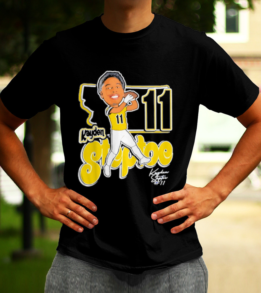 Montana State Bobcats Kayden Steptoe 11 Caricature 2026 T-Shirt